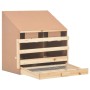 Ponedero para gallinas 2 compartimentos madera pino 63x40x65cm de vidaXL, Incubadoras de huevos - Ref: Foro24-170651, Precio:...