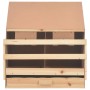 Ponedero para gallinas 2 compartimentos madera pino 63x40x65cm de vidaXL, Incubadoras de huevos - Ref: Foro24-170651, Precio:...