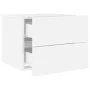 Mesitas de noche de pared con luces LED 2 unidades blanco de , Mesitas de noche - Ref: Foro24-836813, Precio: 81,28 €, Descue...
