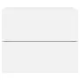 Mesitas de noche de pared con luces LED 2 unidades blanco de , Mesitas de noche - Ref: Foro24-836813, Precio: 81,28 €, Descue...