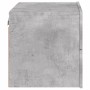Mesita de noche de pared con luces LED gris hormigón de , Mesitas de noche - Ref: Foro24-836818, Precio: 54,57 €, Descuento: %