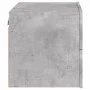 Mesita de noche de pared con luces LED gris hormigón de , Mesitas de noche - Ref: Foro24-836818, Precio: 53,76 €, Descuento: %