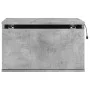 Mesita de noche de pared con luces LED gris hormigón de , Mesitas de noche - Ref: Foro24-836832, Precio: 41,61 €, Descuento: %