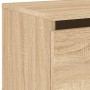 Mesita de noche de pared con luces LED roble Sonoma de , Mesitas de noche - Ref: Foro24-836830, Precio: 41,89 €, Descuento: %