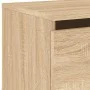 Mesita de noche de pared con luces LED roble Sonoma de , Mesitas de noche - Ref: Foro24-836830, Precio: 42,91 €, Descuento: %