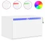 Mesita de noche de pared con luces LED blanco by , Nightstands - Ref: Foro24-836826, Price: 48,11 €, Discount: %