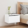 Mesita de noche de pared con luces LED blanco de , Mesitas de noche - Ref: Foro24-836826, Precio: 46,86 €, Descuento: %