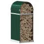 Leñero de acero galvanizado verde 40x45x100 cm de , Bolsas y soportes de leña - Ref: Foro24-364537, Precio: 48,74 €, Descuent...