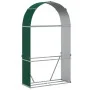 Leñero de acero galvanizado verde 120x45x210 cm de , Bolsas y soportes de leña - Ref: Foro24-364542, Precio: 63,82 €, Descuen...