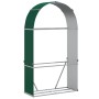 Leñero de acero galvanizado verde 120x45x210 cm de , Bolsas y soportes de leña - Ref: Foro24-364542, Precio: 64,66 €, Descuen...