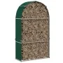 Leñero de acero galvanizado verde 120x45x210 cm de , Bolsas y soportes de leña - Ref: Foro24-364542, Precio: 63,82 €, Descuen...