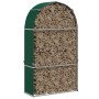 Leñero de acero galvanizado verde 120x45x210 cm de , Bolsas y soportes de leña - Ref: Foro24-364542, Precio: 64,66 €, Descuen...