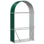 Leñero de acero galvanizado verde 120x45x210 cm de , Bolsas y soportes de leña - Ref: Foro24-364542, Precio: 63,82 €, Descuen...
