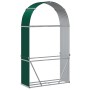 Leñero de acero galvanizado verde 120x45x210 cm de , Bolsas y soportes de leña - Ref: Foro24-364542, Precio: 64,66 €, Descuen...
