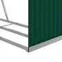 Leñero de acero galvanizado verde 120x45x210 cm de , Bolsas y soportes de leña - Ref: Foro24-364542, Precio: 63,82 €, Descuen...