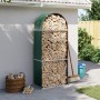 Leñero de acero galvanizado verde 80x45x190 cm de , Bolsas y soportes de leña - Ref: Foro24-364540, Precio: 59,87 €, Descuent...