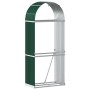 Leñero de acero galvanizado verde 80x45x190 cm de , Bolsas y soportes de leña - Ref: Foro24-364540, Precio: 59,87 €, Descuent...
