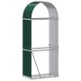 Leñero de acero galvanizado verde 80x45x190 cm de , Bolsas y soportes de leña - Ref: Foro24-364540, Precio: 59,87 €, Descuent...