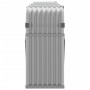 Leñero de acero galvanizado gris claro 300x45x100 cm de , Bolsas y soportes de leña - Ref: Foro24-364556, Precio: 78,37 €, De...