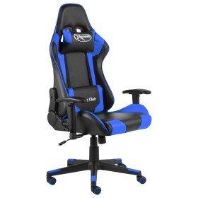 Silla gaming giratoria PVC azul en Sillas gaming | Comprar online en Foru.es