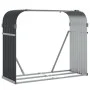 Leñero de acero galvanizado gris antracita 120x45x100 cm de , Bolsas y soportes de leña - Ref: Foro24-364563, Precio: 53,26 €...