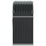Leñero de acero galvanizado gris antracita 120x45x100 cm de , Bolsas y soportes de leña - Ref: Foro24-364563, Precio: 53,54 €...