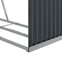 Leñero de acero galvanizado gris antracita 120x45x100 cm de , Bolsas y soportes de leña - Ref: Foro24-364563, Precio: 53,54 €...