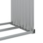 Leñero de acero galvanizado gris antracita 120x45x100 cm de , Bolsas y soportes de leña - Ref: Foro24-364563, Precio: 53,54 €...