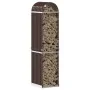 Leñero de acero galvanizado marrón 40x45x170 cm de , Bolsas y soportes de leña - Ref: Foro24-364568, Precio: 57,57 €, Descuen...