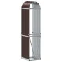Leñero de acero galvanizado marrón 40x45x170 cm de , Bolsas y soportes de leña - Ref: Foro24-364568, Precio: 57,57 €, Descuen...