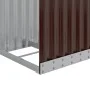 Leñero de acero galvanizado marrón 40x45x170 cm de , Bolsas y soportes de leña - Ref: Foro24-364568, Precio: 57,57 €, Descuen...