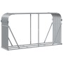 Leñero de acero galvanizado gris claro 180x45x100 cm de , Bolsas y soportes de leña - Ref: Foro24-364554, Precio: 55,18 €, De...