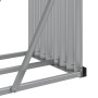 Leñero de acero galvanizado gris claro 180x45x100 cm de , Bolsas y soportes de leña - Ref: Foro24-364554, Precio: 55,18 €, De...
