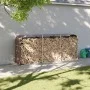 Leñero de acero galvanizado marrón 234x45x100 cm de , Bolsas y soportes de leña - Ref: Foro24-364575, Precio: 65,93 €, Descue...
