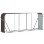 Leñero de acero galvanizado marrón 234x45x100 cm de , Bolsas y soportes de leña - Ref: Foro24-364575, Precio: 65,93 €, Descue...