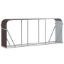 Leñero de acero galvanizado marrón 234x45x100 cm de , Bolsas y soportes de leña - Ref: Foro24-364575, Precio: 66,13 €, Descue...