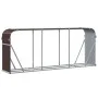 Leñero de acero galvanizado marrón 234x45x100 cm de , Bolsas y soportes de leña - Ref: Foro24-364575, Precio: 65,93 €, Descue...