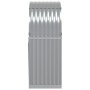 Leñero de acero galvanizado gris claro 80x45x120 cm de , Bolsas y soportes de leña - Ref: Foro24-364549, Precio: 45,27 €, Des...
