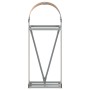 Leñero de acero galvanizado marrón claro 40x45x100 cm de , Bolsas y soportes de leña - Ref: Foro24-364577, Precio: 45,71 €, D...