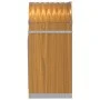 Leñero de acero galvanizado marrón claro 40x45x100 cm de , Bolsas y soportes de leña - Ref: Foro24-364577, Precio: 45,08 €, D...