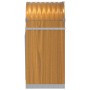Leñero de acero galvanizado marrón claro 40x45x100 cm de , Bolsas y soportes de leña - Ref: Foro24-364577, Precio: 45,71 €, D...
