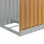 Leñero de acero galvanizado marrón claro 40x45x100 cm de , Bolsas y soportes de leña - Ref: Foro24-364577, Precio: 45,08 €, D...