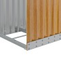Leñero de acero galvanizado marrón claro 40x45x100 cm de , Bolsas y soportes de leña - Ref: Foro24-364577, Precio: 45,71 €, D...