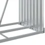 Leñero de acero galvanizado marrón claro 80x45x190 cm de , Bolsas y soportes de leña - Ref: Foro24-364580, Precio: 61,90 €, D...