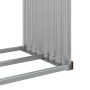 Leñero de acero galvanizado marrón claro 120x45x210 cm de , Bolsas y soportes de leña - Ref: Foro24-364582, Precio: 61,12 €, ...