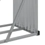 Leñero de acero galvanizado plateado 300x45x100 cm de , Bolsas y soportes de leña - Ref: Foro24-364596, Precio: 70,42 €, Desc...