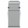 Leñero de acero galvanizado plateado 180x45x100 cm de , Bolsas y soportes de leña - Ref: Foro24-364594, Precio: 56,30 €, Desc...