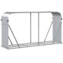Leñero de acero galvanizado plateado 180x45x100 cm de , Bolsas y soportes de leña - Ref: Foro24-364594, Precio: 56,30 €, Desc...
