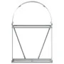 Leñero de acero galvanizado plateado 80x45x120 cm de , Bolsas y soportes de leña - Ref: Foro24-364589, Precio: 47,30 €, Descu...