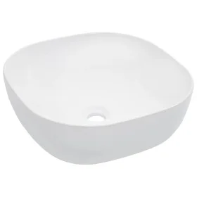 Washbasin 42.5x42.5x14.5 cm white ceramic by vidaXL, Sinks - Ref: Foro24-143917, Price: 65,44 €, Discount: %